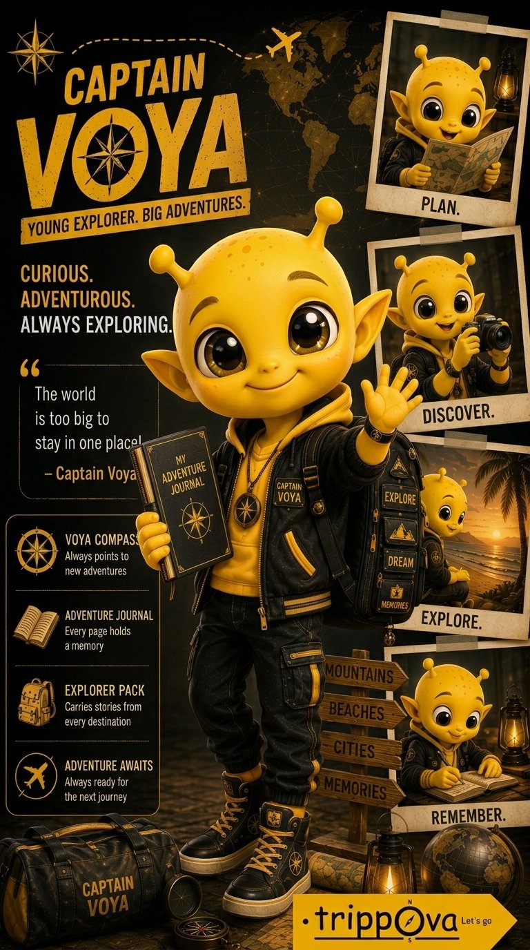 Captain Voya, the Trippova mascot